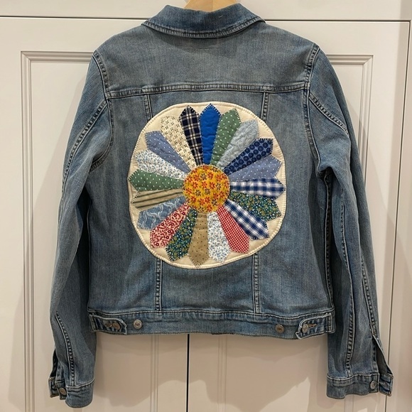 Levi Strauss Denim Jacket—Vintage Quilt Addition—GORGEOUS!!  Excellent Cond! XL - Picture 1 of 11
